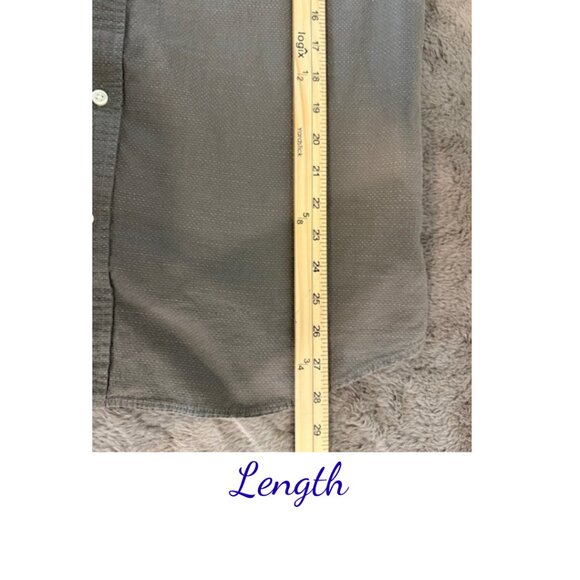 Banana Republic Gray Button-Up Shirt Men’s Large Casual Classic - Picture 5 of 7